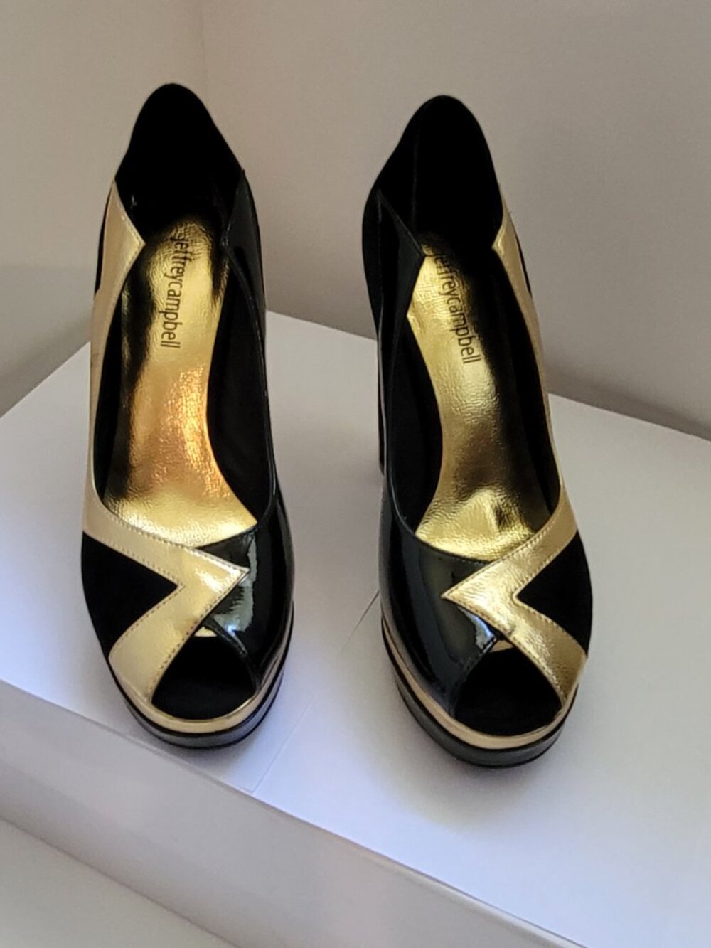 Jeffrey Campbell Bad-Gurl Mixed Media Pump - Picture 3 of 10